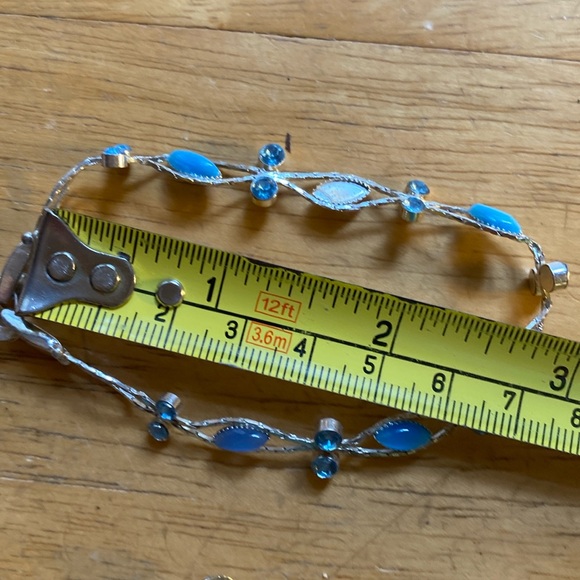 2 Blue silver color bracelet in good condition - Picture 4 of 5